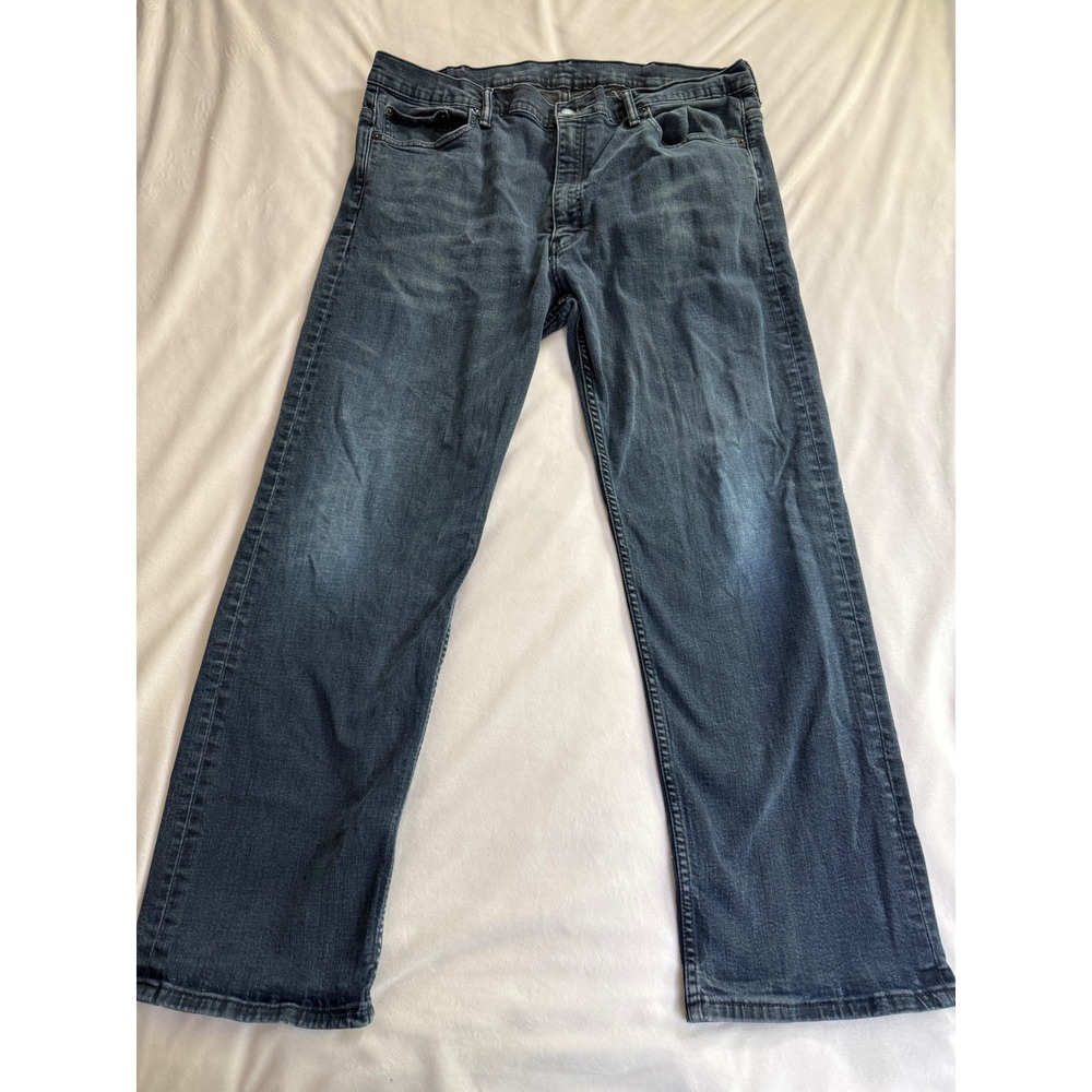 Levis 569 Loose Y2K Straight Jeans Mens 40x32 Dark Wash Blue Denim Pants